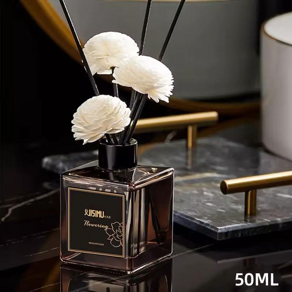 Belle Signature Reed Diffuser 50ml luxury reed diffuser with elegant floral reeds and premium glass bottle